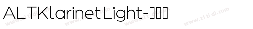 ALTKlarinet Light字体转换